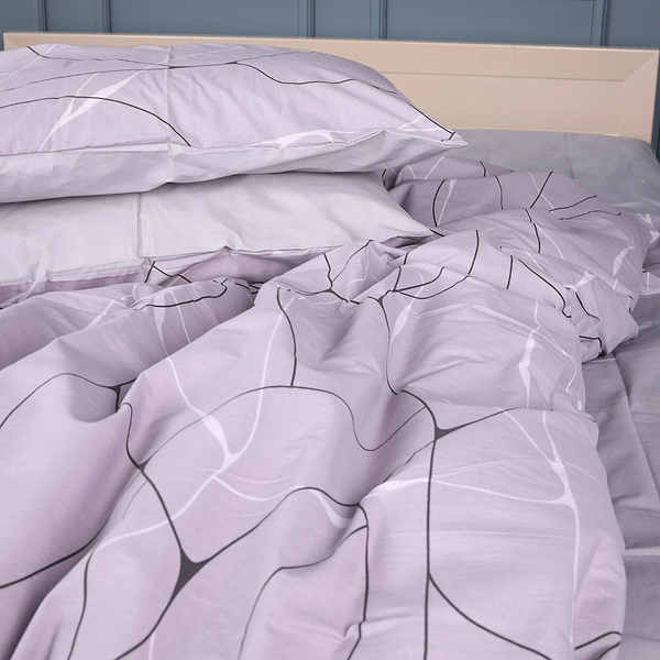 Фото - Комплект постільної білизни MirSon 175х210 см 17-0809 Accents Gray Бязь (2200011493459)