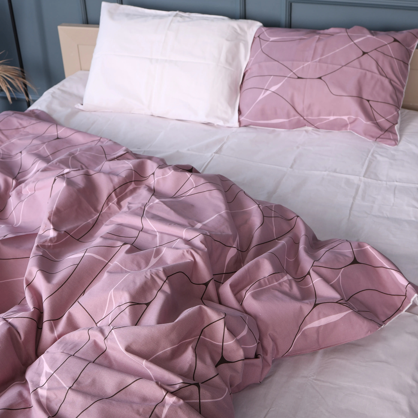 Комплект постільної білизни MirSon Бязь 17-0810 Accents pink 175х210 см (2200011493954)