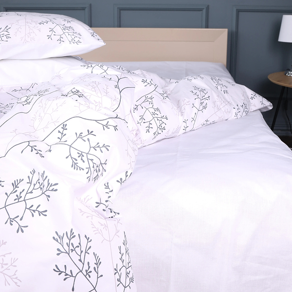 Фото - Комплект постільної білизни MirSon 175х210 см 17-0812 Twigs of Spring Бязь (2200011494951)
