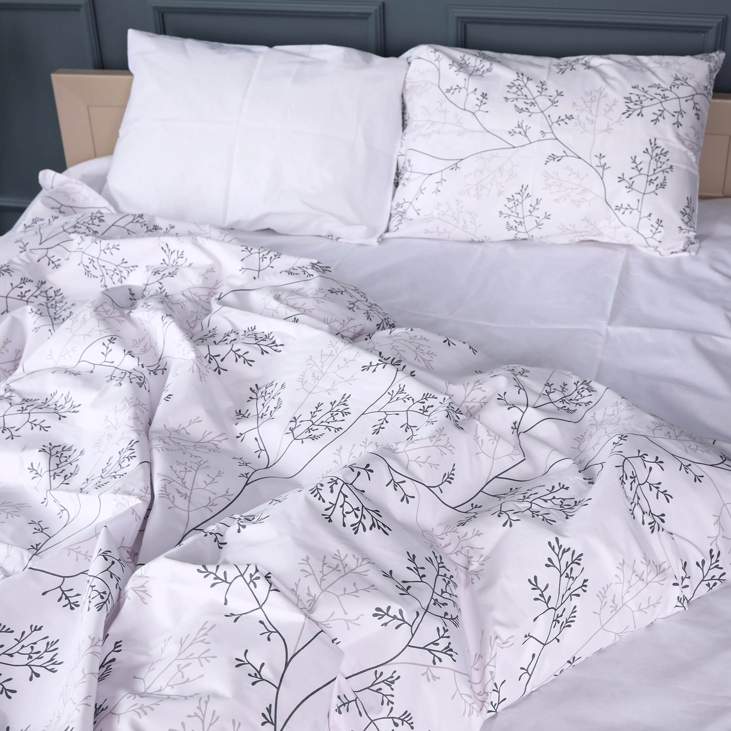 Комплект постельного белья MirSon 200х220 см 17-0812 Twigs of Spring Ranforce Elite (2200011495217)