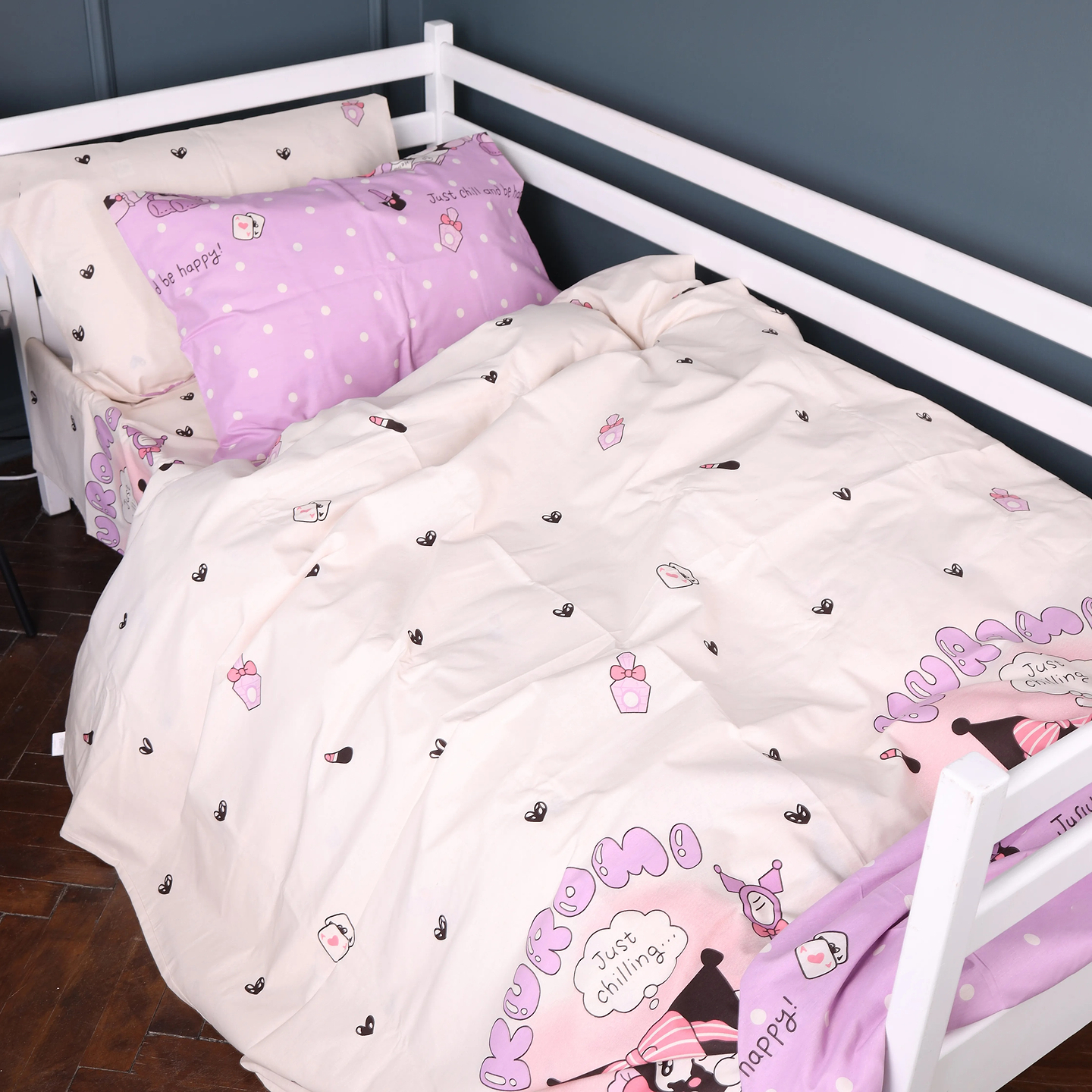 Комплект постільної білизни MirSon Бязь 17-0822 Kuromi 175х210 см (2200011552941)