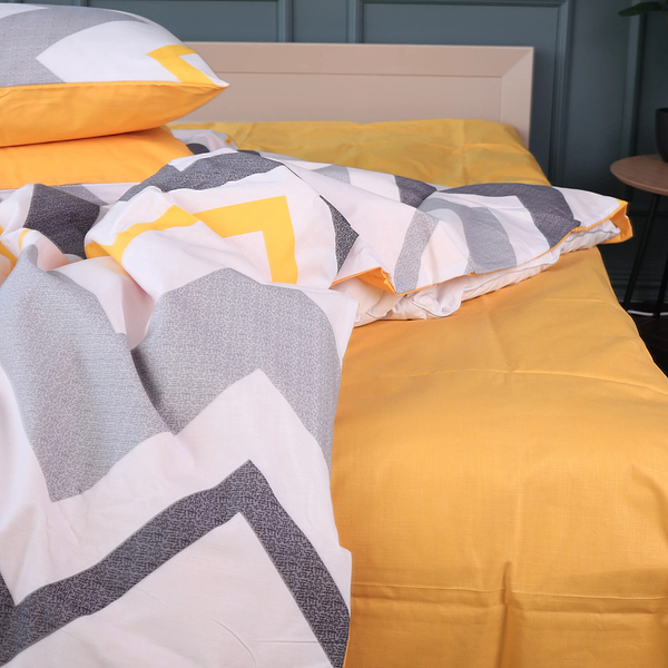 Фото - Комплект постельного белья MirSon 175х210 см 17-0829 Zigzag ornament Бязь (2200011565767)