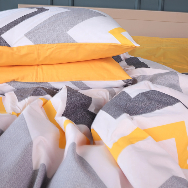 Фото - Комплект постельного белья MirSon 175х210 см 17-0829 Zigzag ornament Бязь (2200011565767)