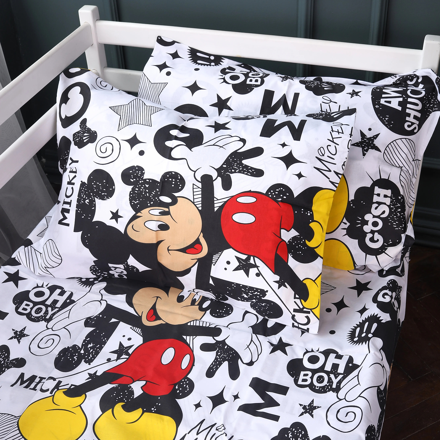 Комплект постельного белья MirSon Бязь Kids Time 17-0854 MickeyPop 175х210 см (2200011704845)