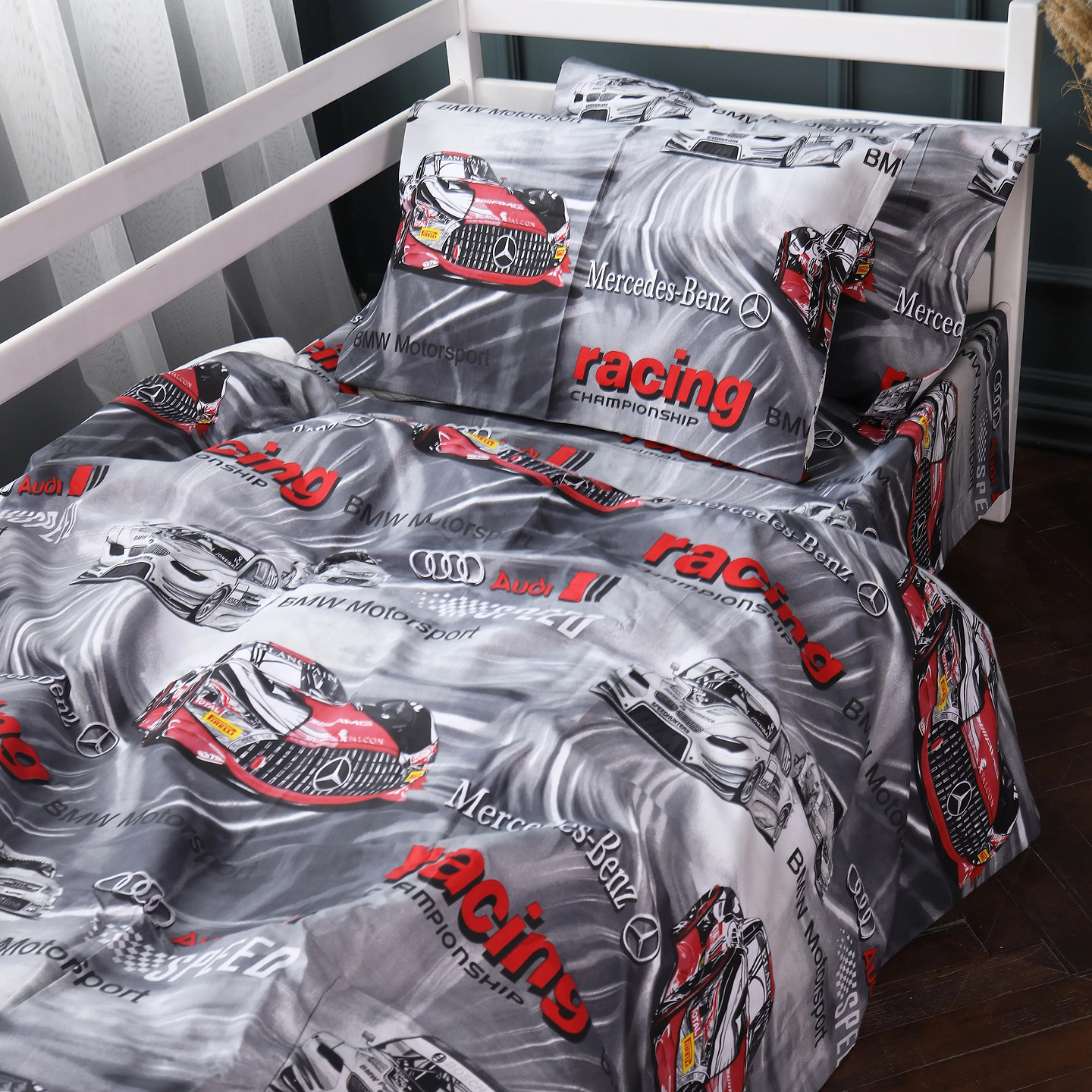 Комплект постельного белья MirSon Бязь Kids Time 17-0855 Motospin 175х210 см (2200011705842)