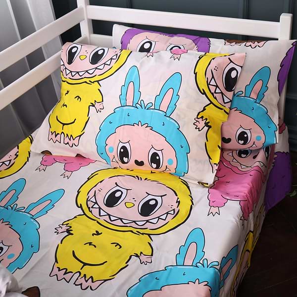 Фото - Комплект постільної білизни MirSon King Size 220х240 см Kids Time 17-0865 Labubu Бязь (2200012064825)