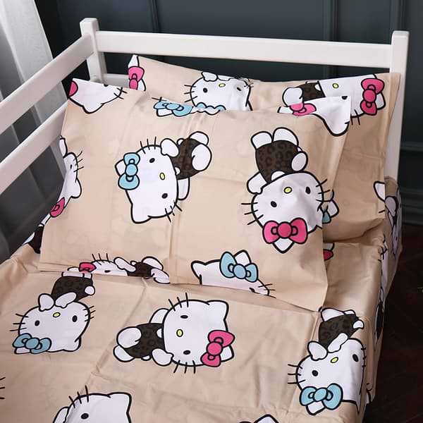 Фото - Комплект постільної білизни MirSon King Size 220х240 см Kids Time 17-0866 Hello Kitty Style Бязь (2200012065549)