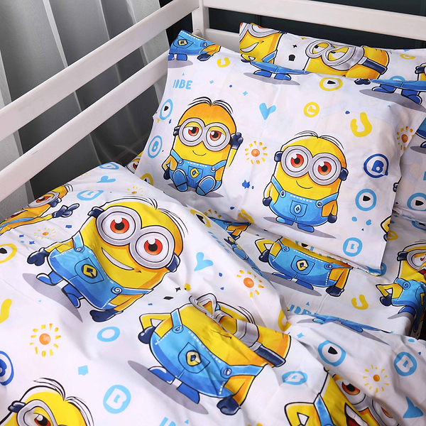 Фото - Комплект постільної білизни MirSon King Size 220х240 см 17-0867 Happy Minions Ranforce Elite (2200012066508)