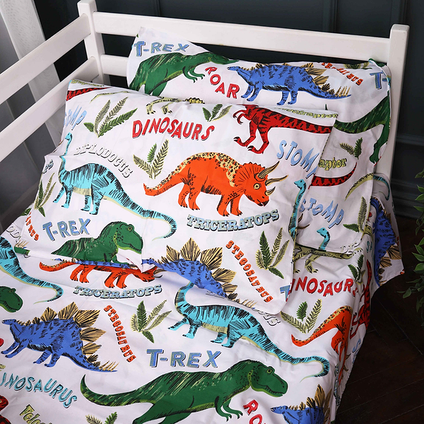 Фото - Комплект постільної білизни MirSon King Size 220х240 см 17-0868 Dino World Бязь (2200012066744)