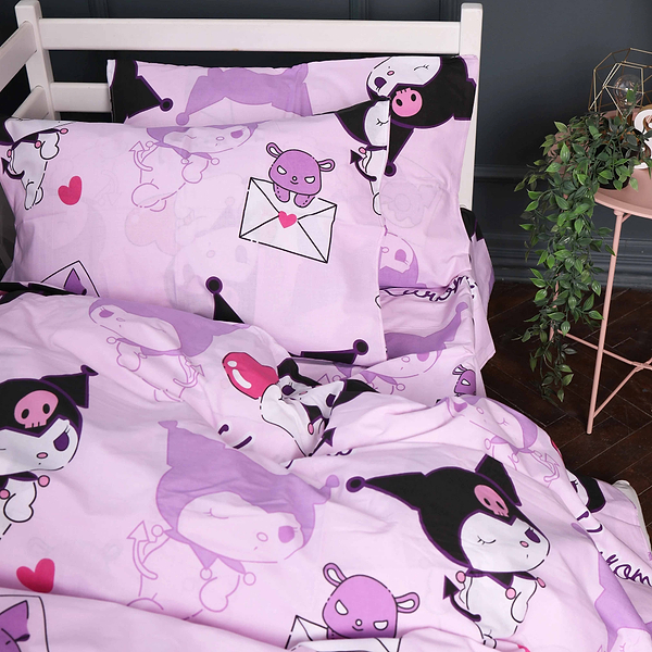 Фото - Комплект постельного белья MirSon King Size 220х240 см 17-0869 Lovely Kuromi Бязь (2200012067468)