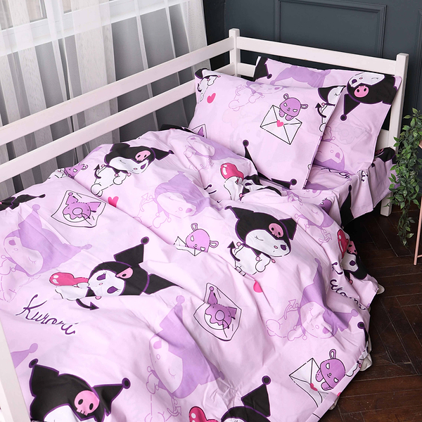 Фото - Комплект постельного белья MirSon King Size 220х240 см 17-0869 Lovely Kuromi Бязь (2200012067468)