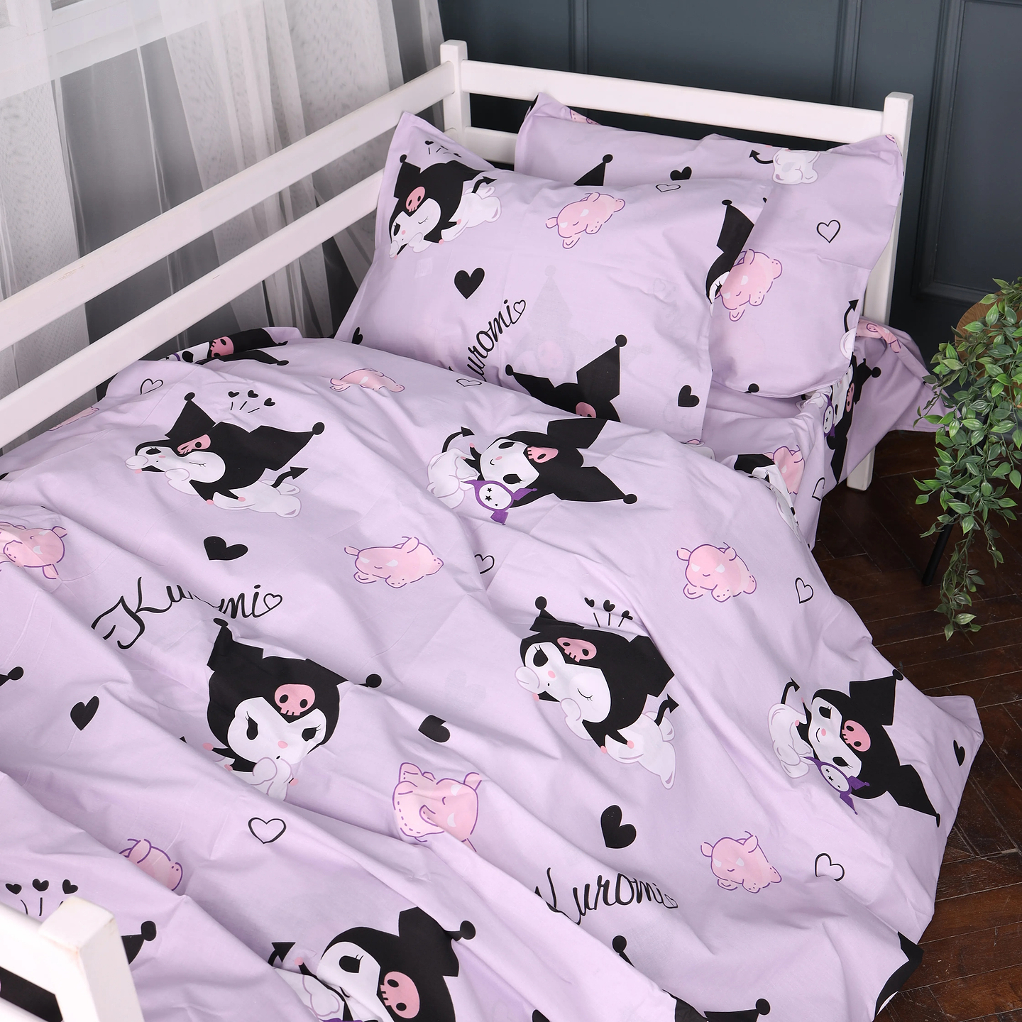 Комплект постільної білизни MirSon Бязь 17-0883 Magic Kuromi 175х210 см (2200012198827)