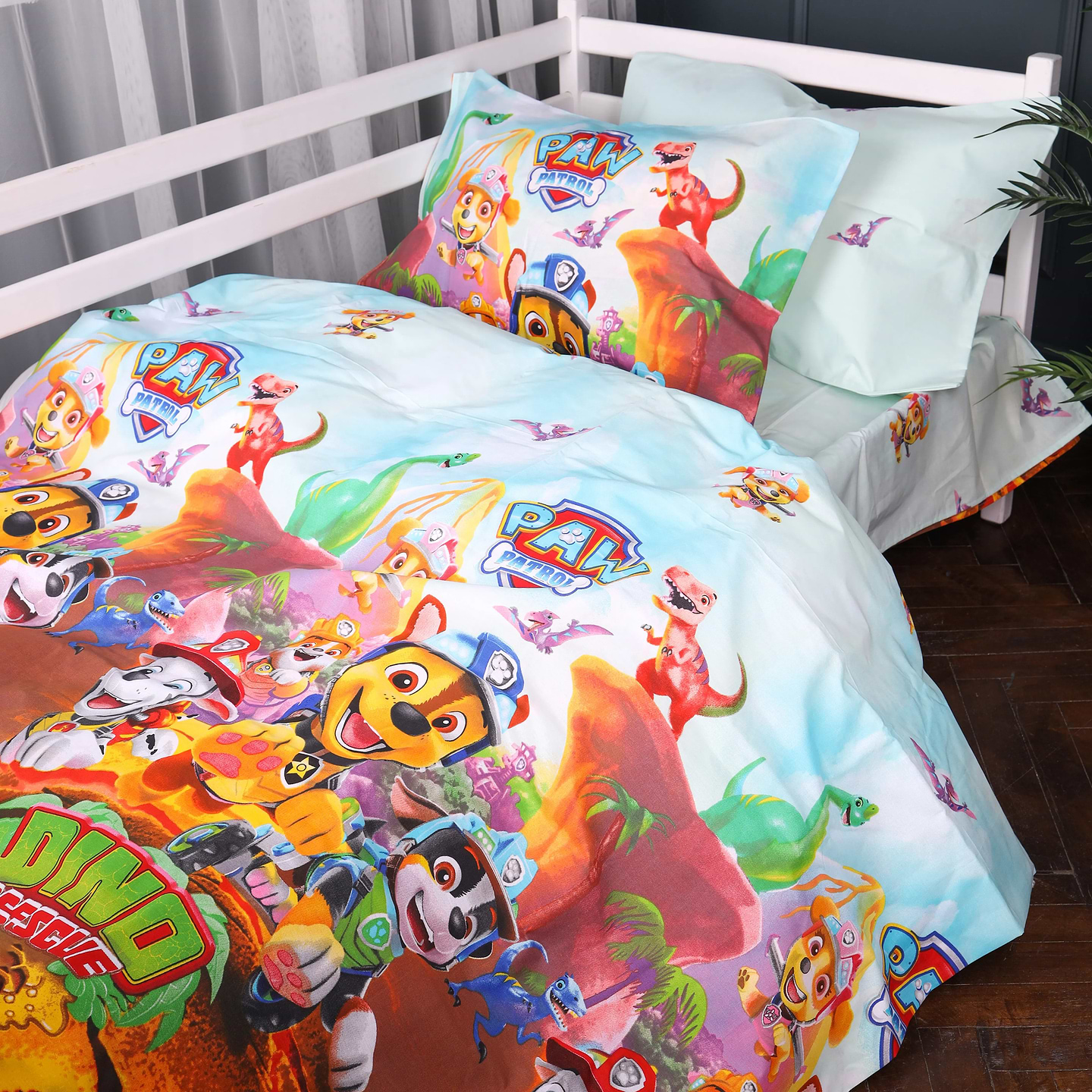 Комплект постільної білизни MirSon 175х210 см Kids Time 17-0886 Paw Patrol Wild Бязь (2200012386347)