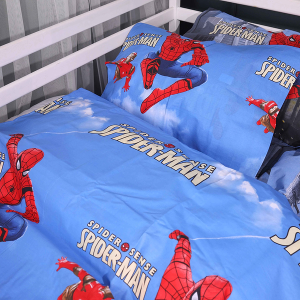 Фото - Комплект постельного белья MirSon King Size 220х240 см 17-0891 Spider-Man City Wall Бязь (2200012389911)