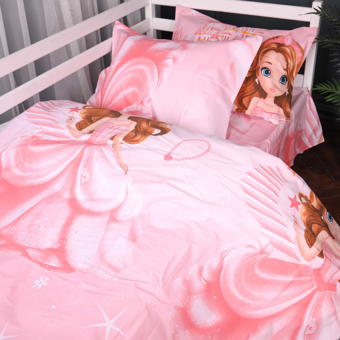 Комплект постільної білизни MirSon 200х220 см Kids Time 17-0901 Princess Dream Бязь (2200012397626)