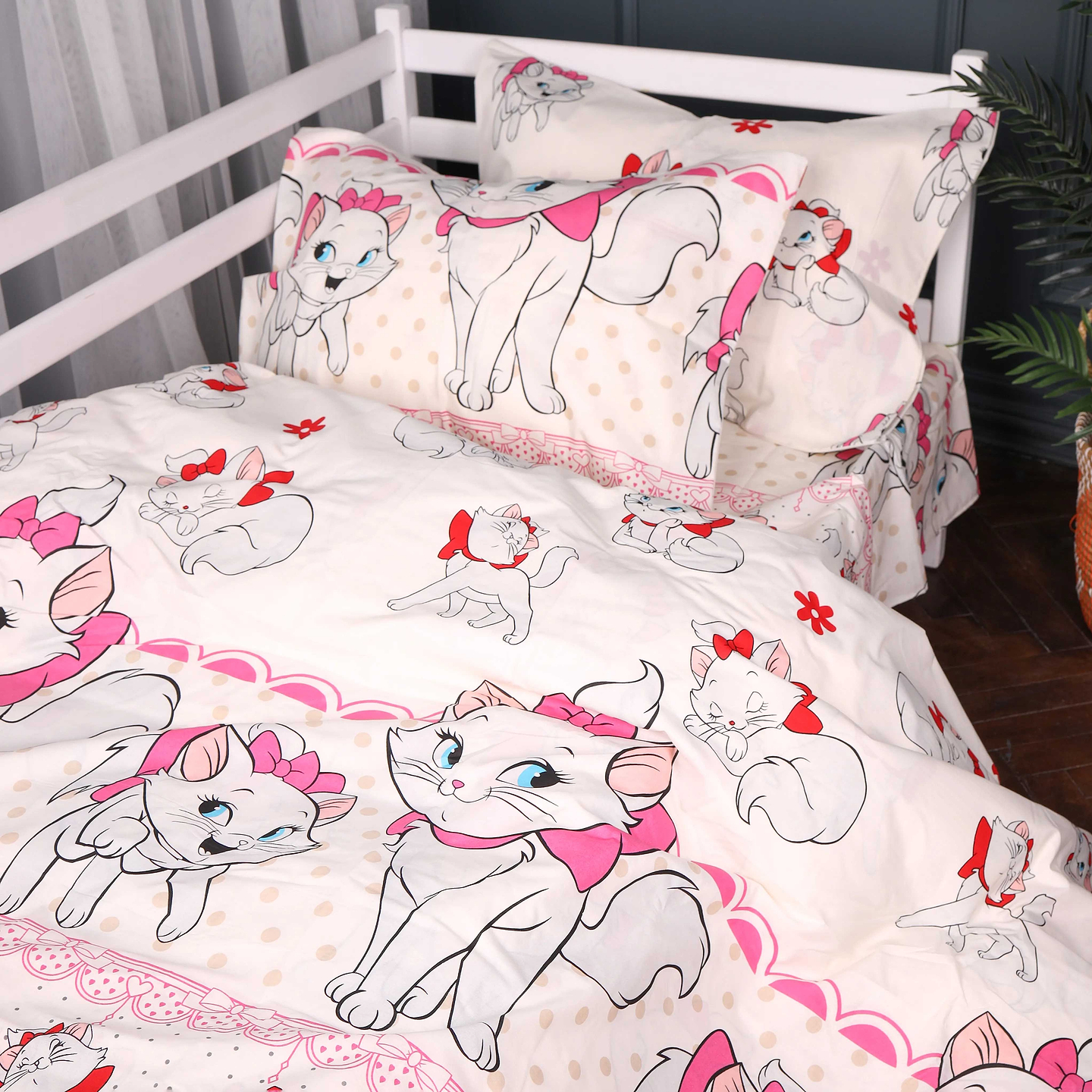 Комплект постельного белья MirSon 200х220 см 17-0904 Little Pink Kitty Ranforce Elite (2200012400128)