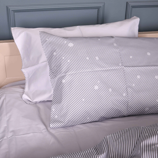 Фото - Комплект постельного белья MirSon 175х210 см 22-1437 Minimal Gray Hearts (2200012405192)