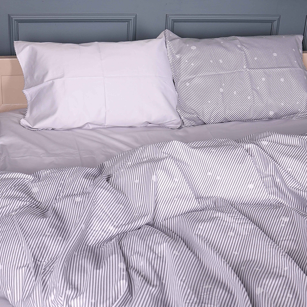 Фото - Комплект постельного белья MirSon 175х210 см 22-1437 Minimal Gray Hearts (2200012405192)