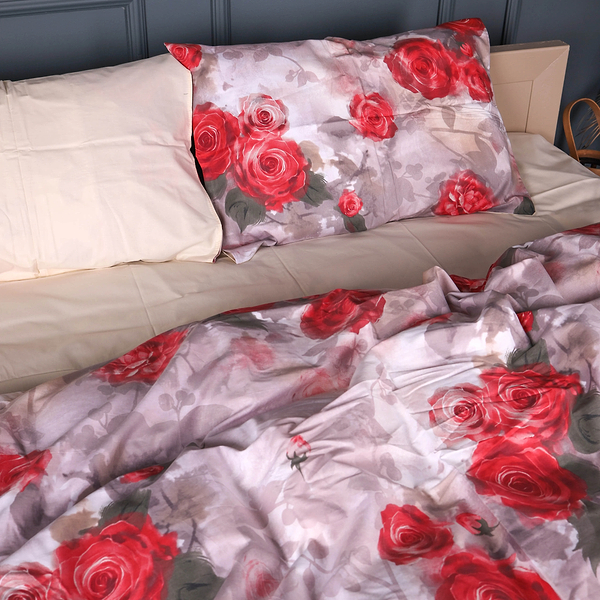 Фото - Комплект постельного белья MirSon 175х210 см 22-1438 Royal Red Roses (2200012405444)