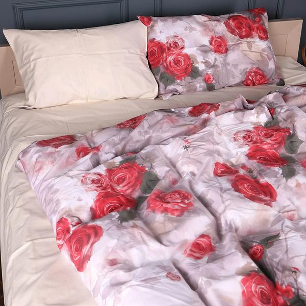 Фото - Комплект постельного белья MirSon 175х210 см 22-1438 Royal Red Roses (2200012405444)