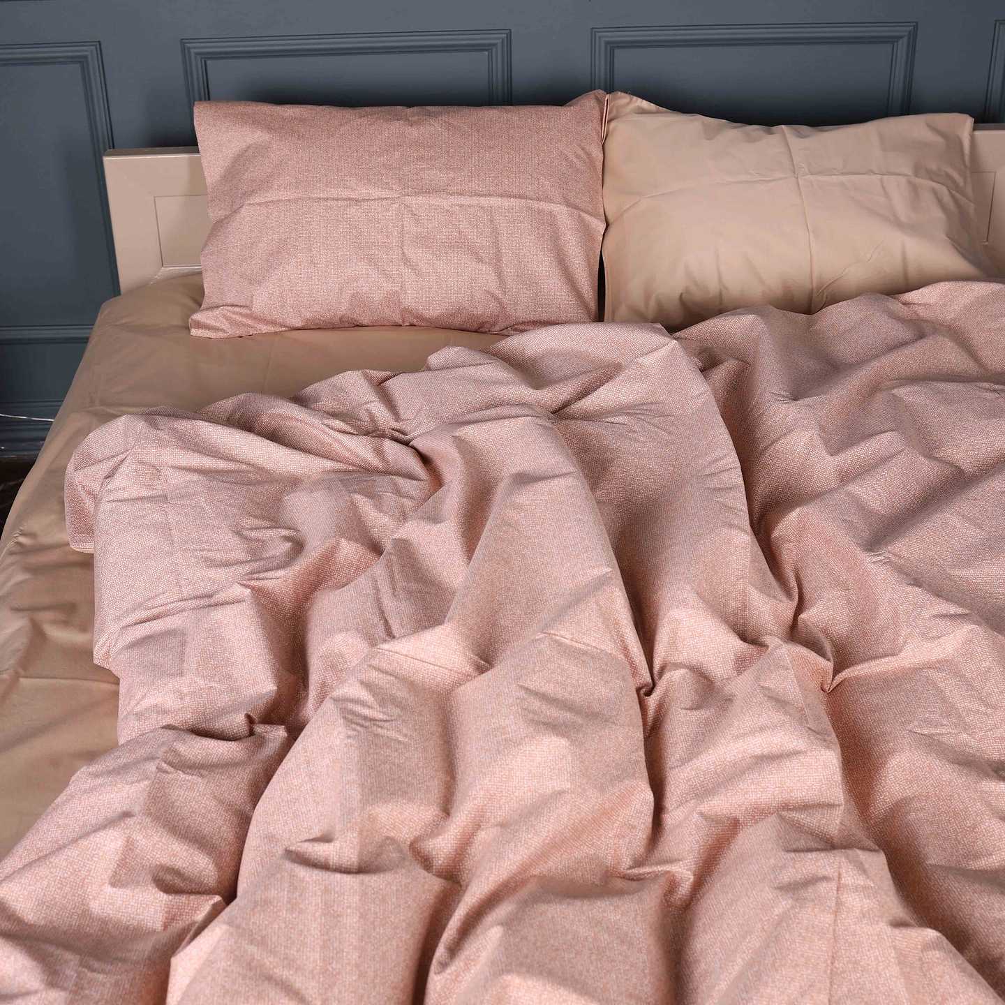 Комплект постельного белья MirSon 200х220 см 22-1444 Gentle Peach Glow Сатин (2200012406953)