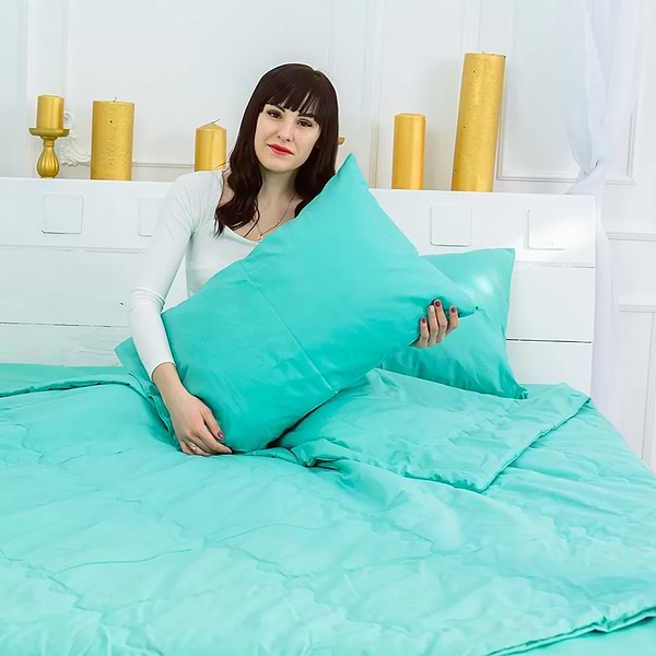 Фото - Одеяло летнее двуспальное евро MirSon Тенсель (Modal) №2316 Mint 200x220 (2200003028577)