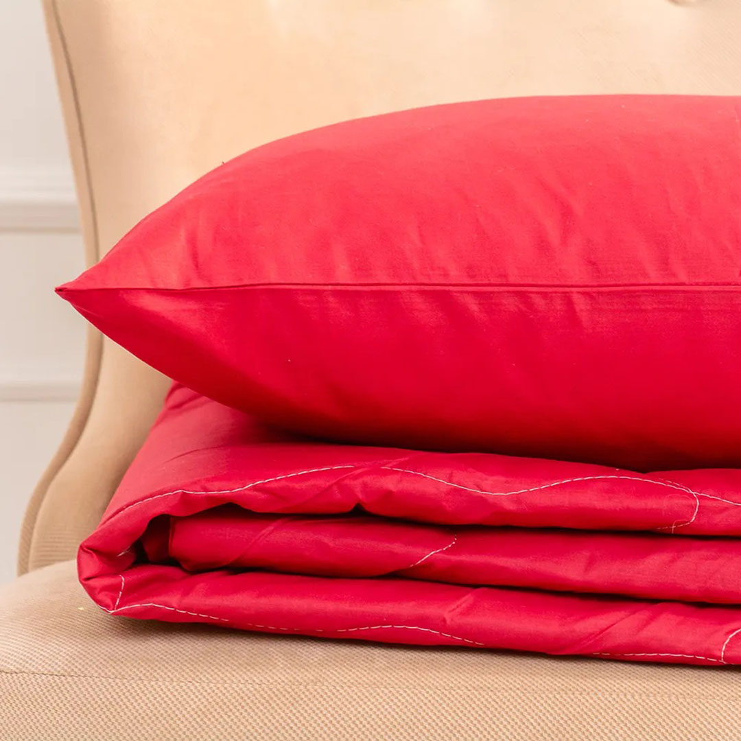 Ковдра літня двоспальна євро MirSon №2628 Eco-Soft 19-1655 Edmonda 200x220 см + наволочки 2 х 50х70 см (2200003110616)