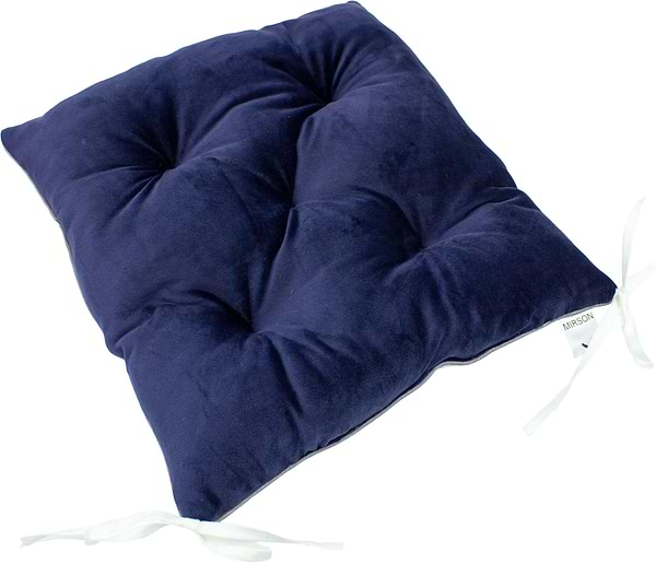 Фото - Подушка для стула MirSon 28-0006 Navy blue Velvet 50х50 см (2200006275794) Фото - Подушка для стула MirSon 28-0006 Navy blue Velvet 50х50 см (2200006275794)