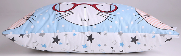 Фото - Подушка стандартная MirSon хлопковая Whales (2200004815145)