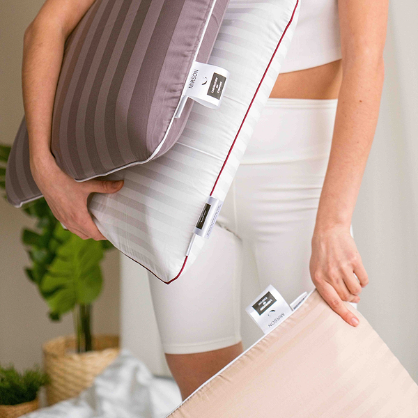 Фото - Подушка ортопедическая MirSon №6069 Noble stripe Blue sea WoMen 59х43х10 (2200003262230)