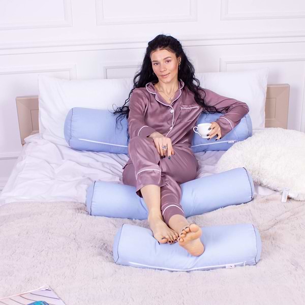 Фото - Подушка валик MirSon №8363 Naturale Line 12-4608 Lucretia BamBoo 15x50 см (2200006249580)