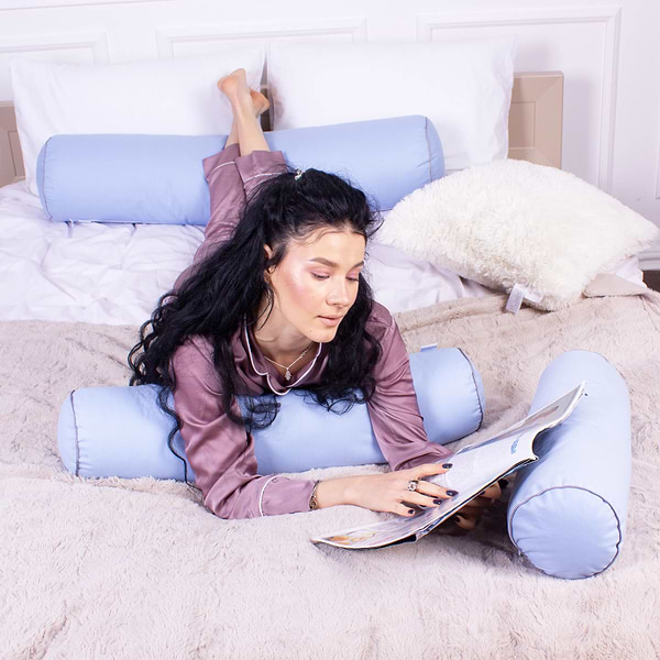 Фото - Подушка валик MirSon №8363 Naturale Line 12-4608 Lucretia BamBoo 15x50 см (2200006249580)