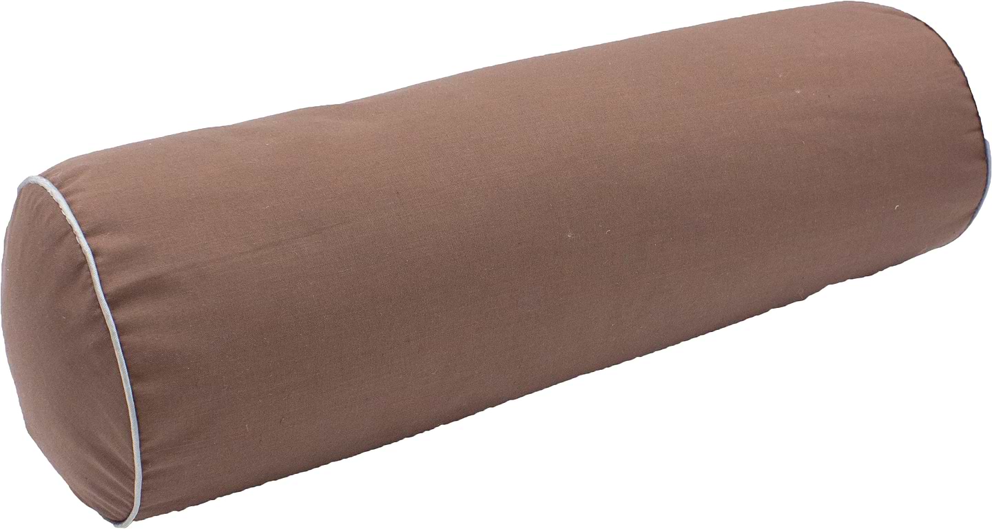 Подушка валик MirSon №8119 Naturale Line 19-1217 Chocolate Perla EcoSilk 70х16 см (2200006248552)