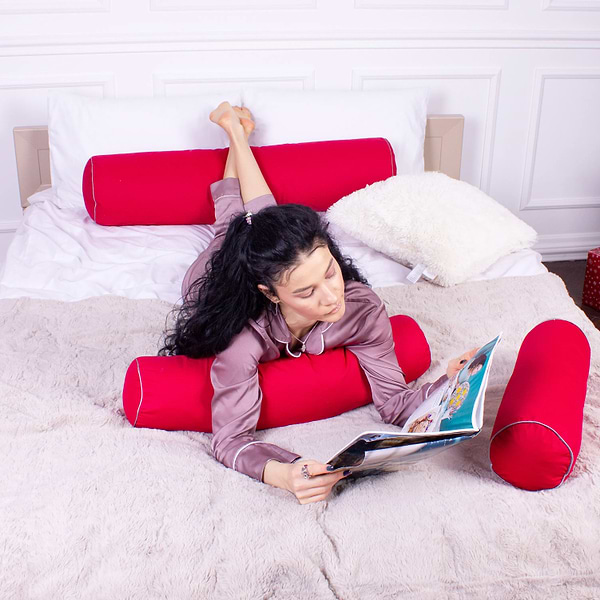 Фото - Подушка валик MirSon №8579 Naturale Line 19-1655 Edmonda Полістирол 60х20 см (2200006346050)