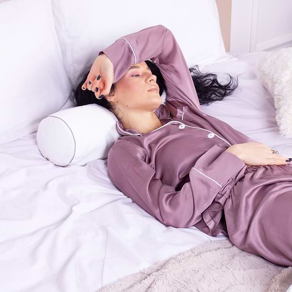 Фото - Подушка валик MirSon №8391 Velvet Line 28-0001 White BamBoo 70х20 см (2200006253341)