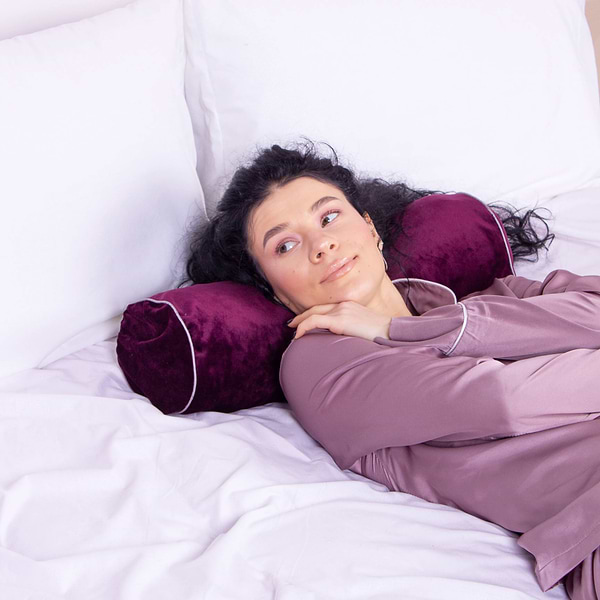 Фото - Подушка валик MirSon №8392 Velvet Line 28-0002 Excalibur Tencel 60х20 см (2200006253396)