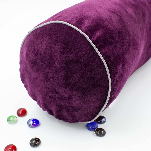 Фото - Подушка валик MirSon №8586 Velvet Line 28-0002 Excalibur Полістирол 60х16 см (2200006346463)