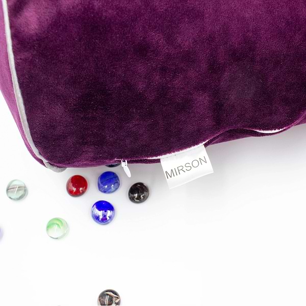 Фото - Подушка валик MirSon №8586 Velvet Line 28-0002 Excalibur Полістирол 60х16 см (2200006346463)