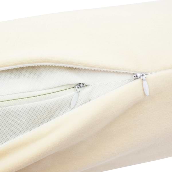 Фото - Подушка валик MirSon №8587 Velvet Line 28-0004 Cream Полістирол 100х16 см (2200006346562)