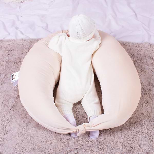 Фото - Подушка для кормления MirSon №8302 Velvet Line 28-0004 Cream Велюр 30х170х20 см (2200006200277)