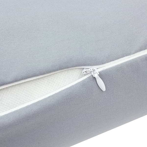 Фото - Подушка валик MirSon №8341 Eco Line Gray BamBoo 100х20 см (2200006250364)