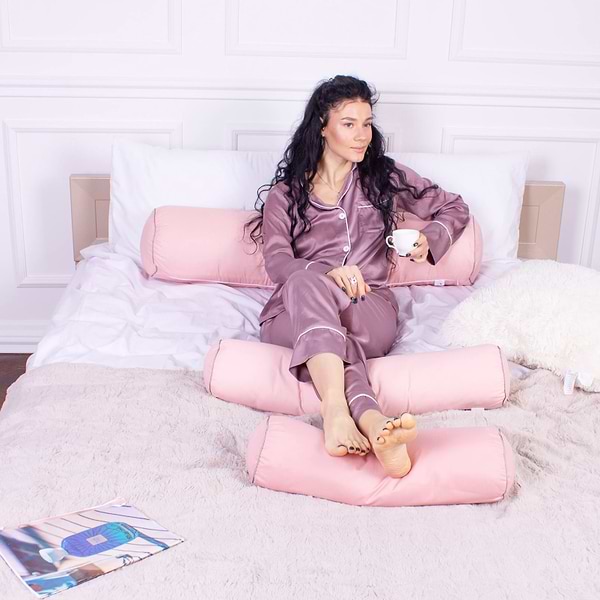 Фото - Подушка валик MirSon №8345 Eco Line Coral BamBoo 60х20 см (2200006250579)