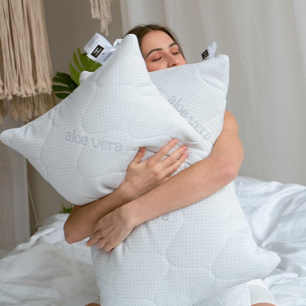 Фото - Подушка стандартная MirSon №807 Alberto EcoSilk Hand made 50х70 см (2200003037241)