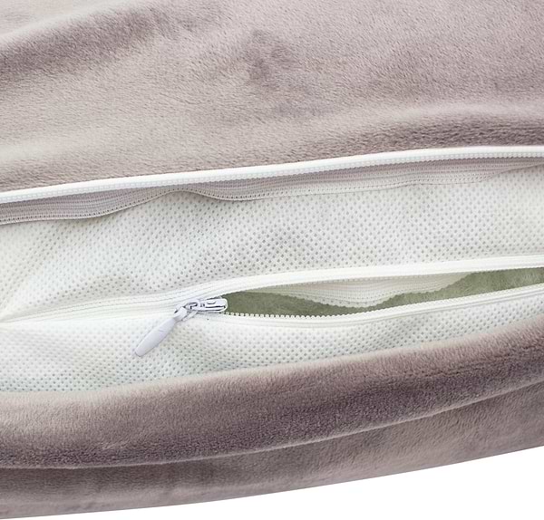 Фото - Подушка валик MirSon №8129 Velvet Line 28-0005 Ashen EcoSilk 100х20 см (2200006249191)