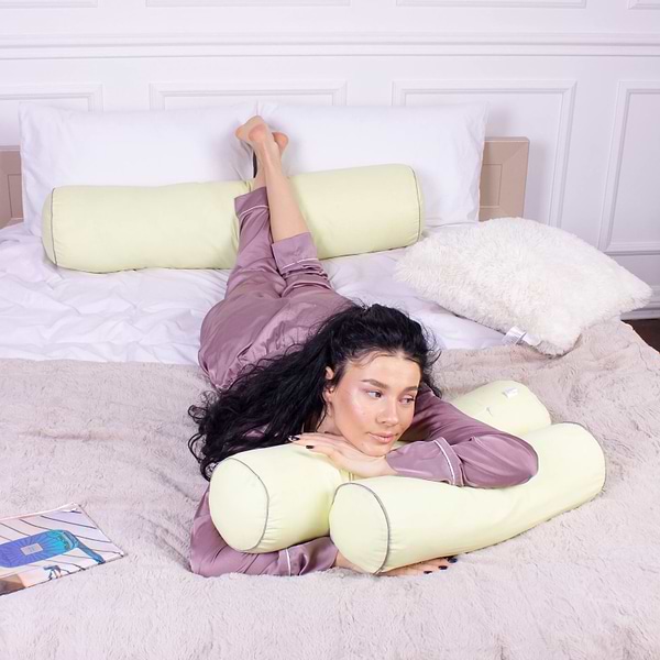 Фото - Подушка валик MirSon №8574 Naturale Line 12-0525 Tiziana Полістирол 70х20 см (2200006345770)