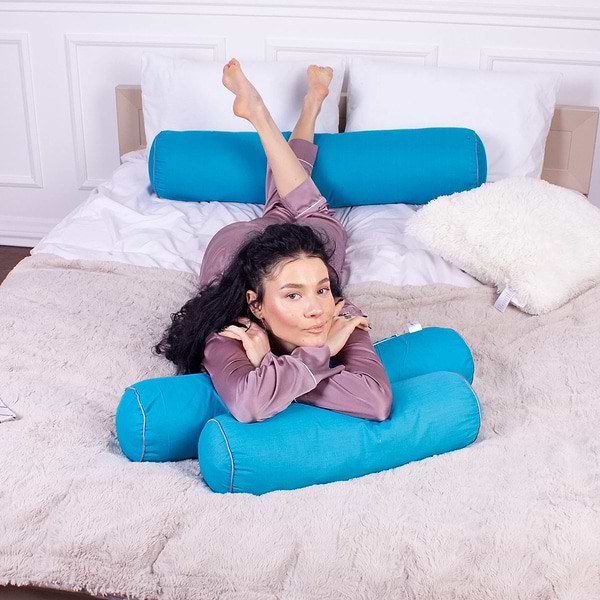 Фото - Подушка валик MirSon №8374 Naturale Line 17-4735 Caterina Tencel 15x50 см (2200006249696)