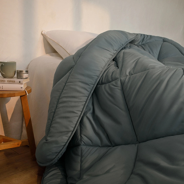 Фото - Одеяло всесезонное полуторное MirSon Eco-Soft №9008 Eco Light Gray 140x205 см (2200005995211)