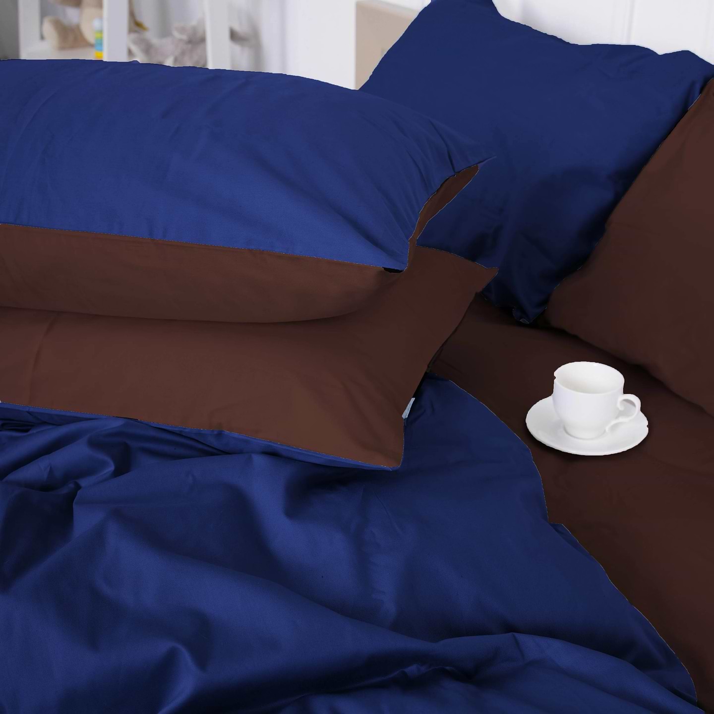 Комплект постільної білизни MirSon King Size 0211+4052 Azure 220х240 (2200001169623)