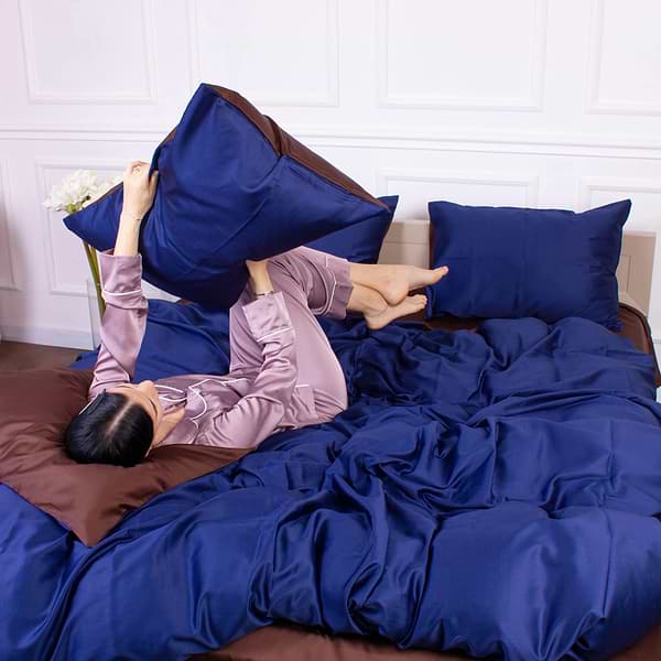 Фото - Комплект постільної білизни MirSon King Size 0211+4052 Azure 220х240 (2200001169623)