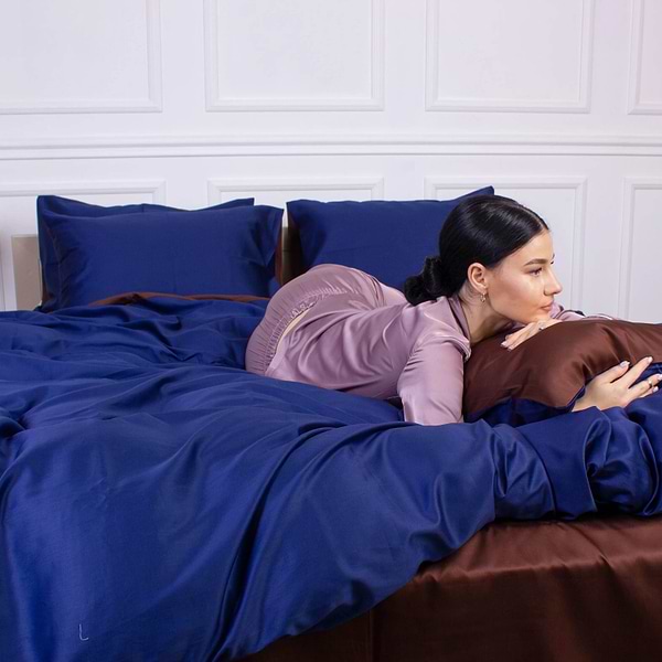 Фото - Комплект постільної білизни MirSon King Size 0211+4052 Azure 220х240 (2200001169623)